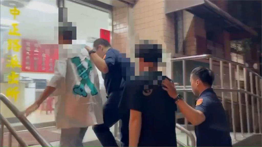 才通車4個月遭惡搞！攀爬淡江大橋塗鴉　２男落網稱：好玩