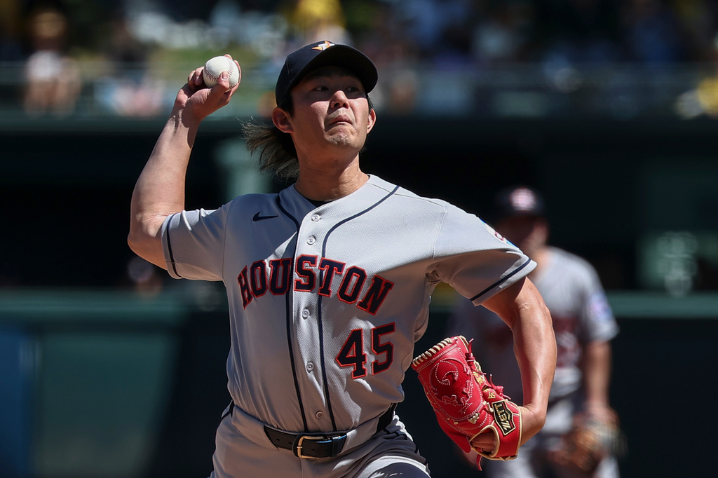MLB(影)/今井達也獨門武器「反向滑球」發威!初嘗大聯盟首勝滋味