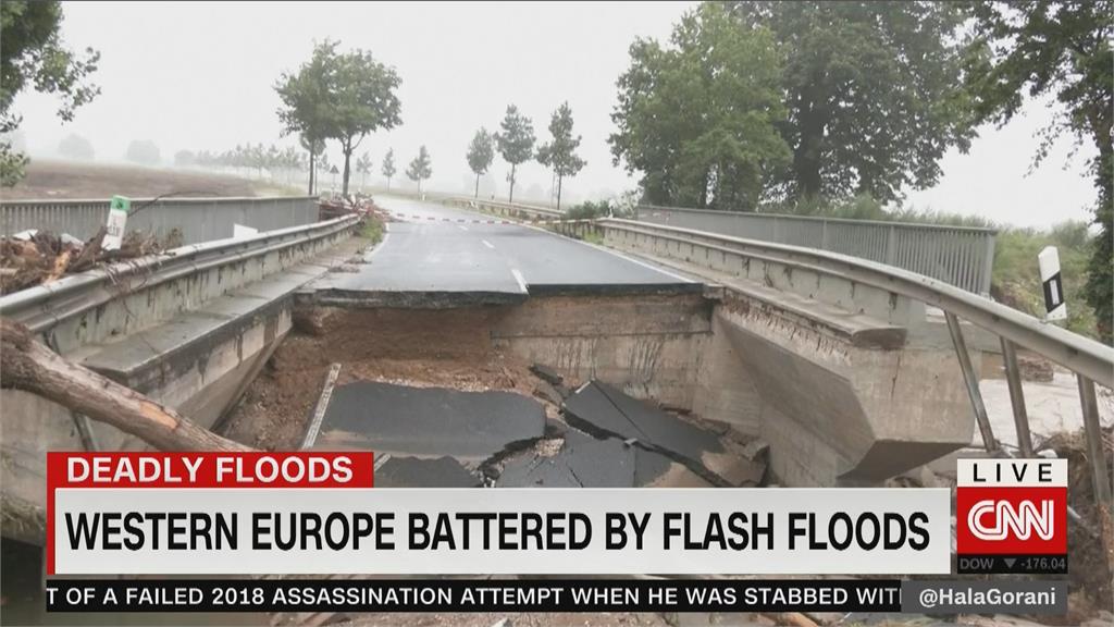 西歐面臨百年洪災　逾120死、千人下落不明