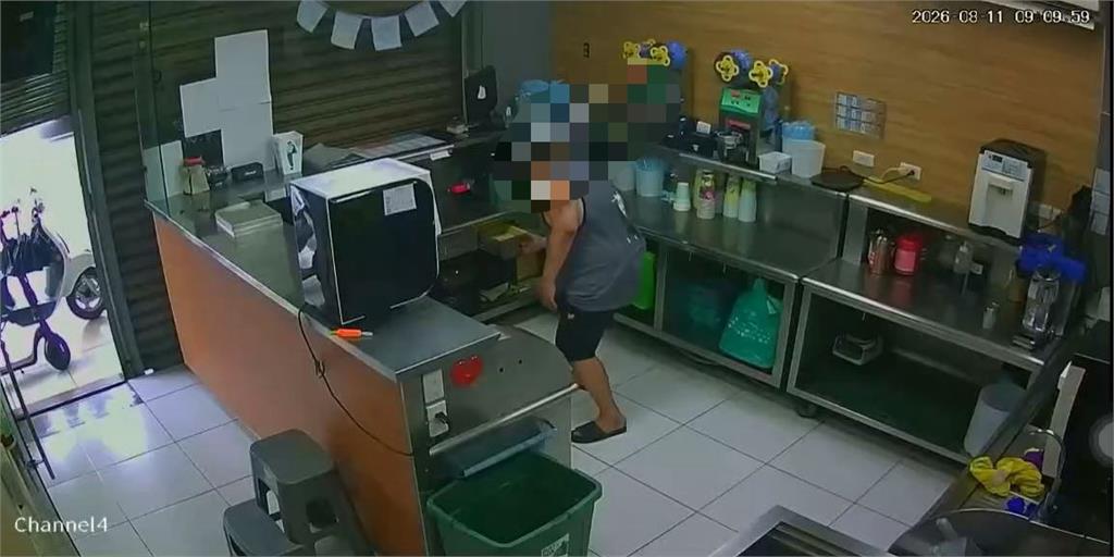 男子闖宜蘭飲料店竊財撲空　被店員撞見竟稱「來看時間」