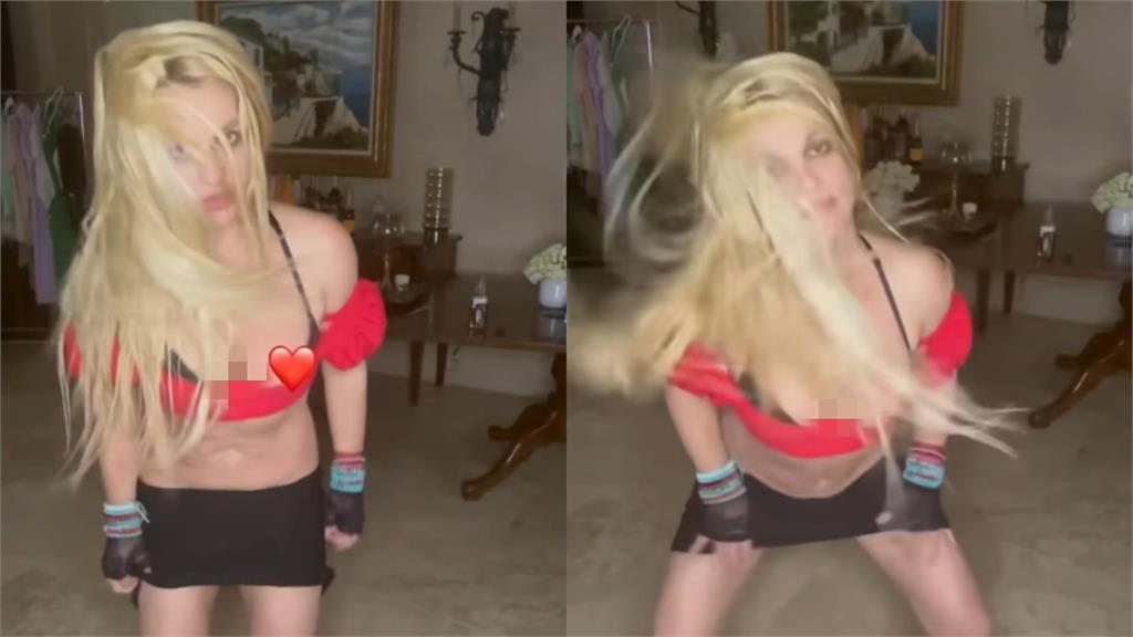 布蘭妮甩金髮亢奮熱舞「失控露點」！露「詭異眼神」嚇壞老粉…精神狀態引關注