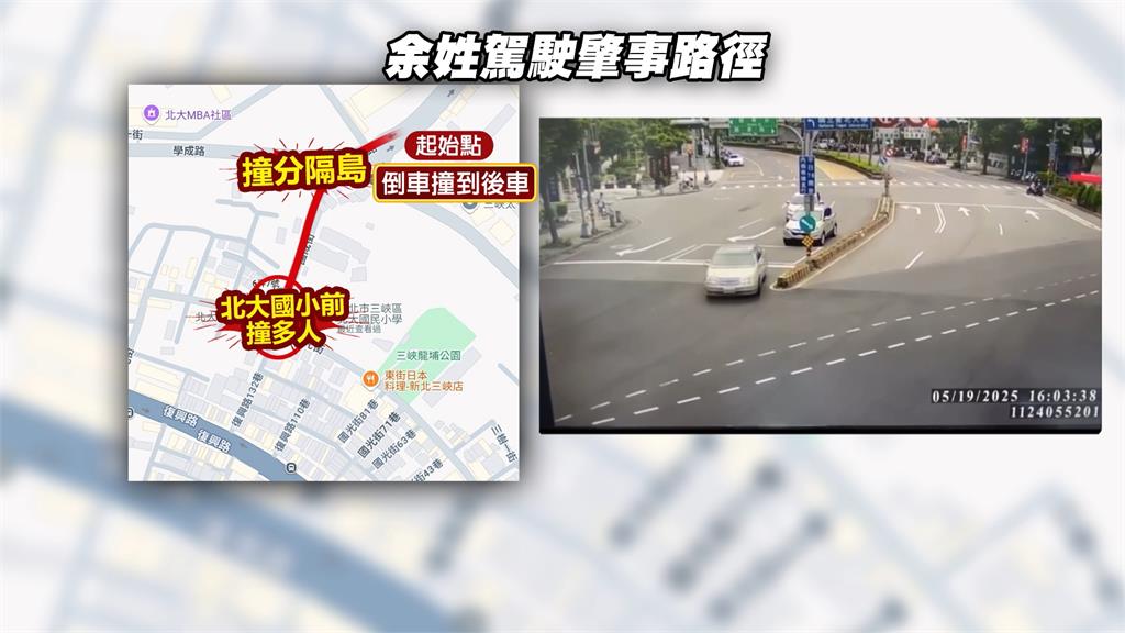蓄意?車禍前1分鐘路口「詭異撞車」 余姓駕駛遭疑路怒症發作追撞女騎士