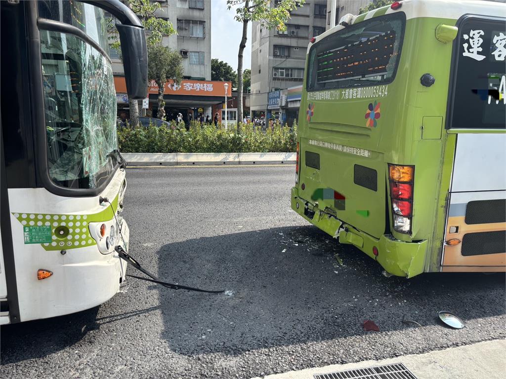 快新聞/週日不平靜!北市大安區2公車追撞 9名傷者緊急送醫
