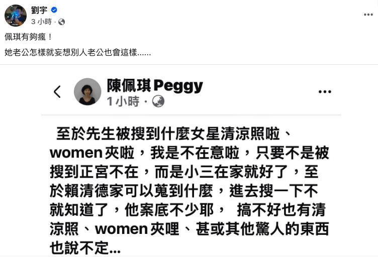 發文鬼扯賴清德「陳佩琪VS第一夫人」差很大?網揪巨大落差:丟人現眼