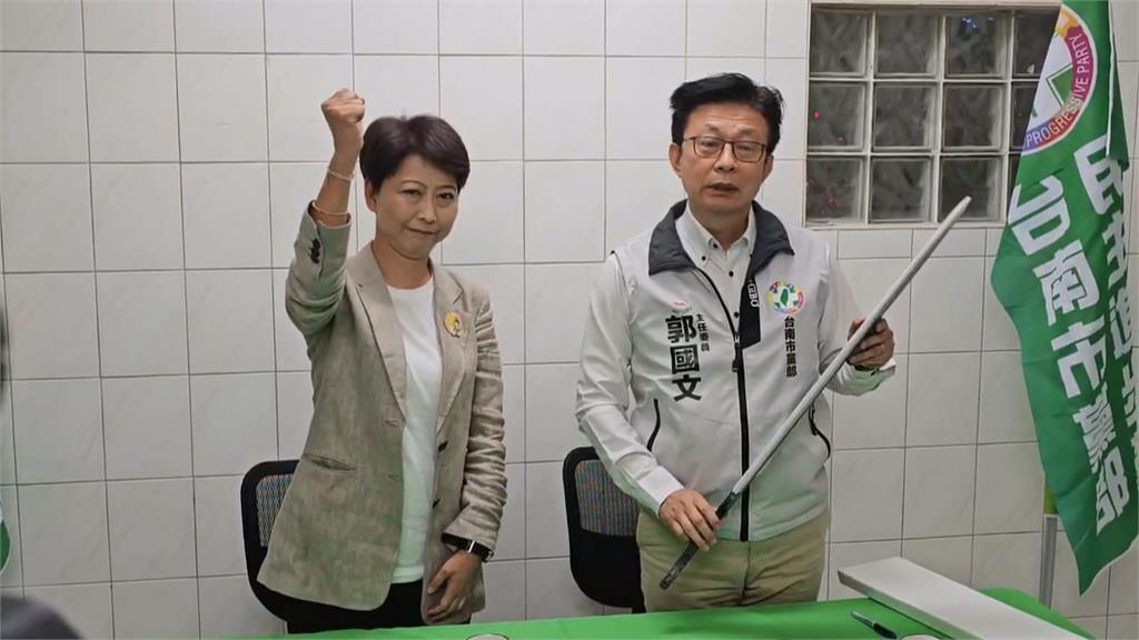陳亭妃獲提名後首訪市黨部「氣氛微妙」 郭國文:一致團結對外