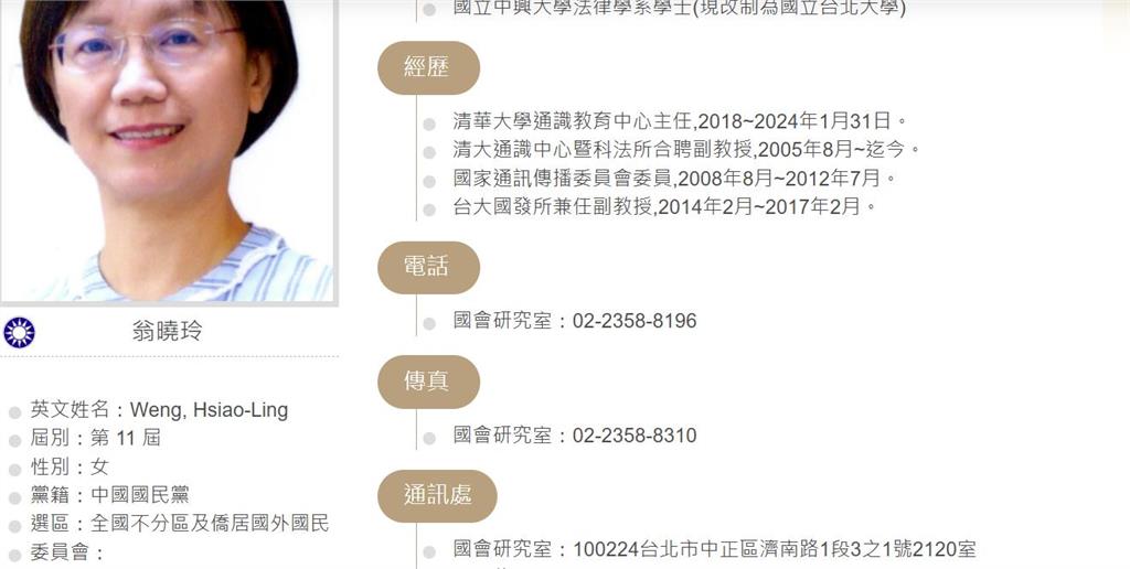 快新聞／神秘的2120室！翁曉玲104徵法務助理　不敢露真名