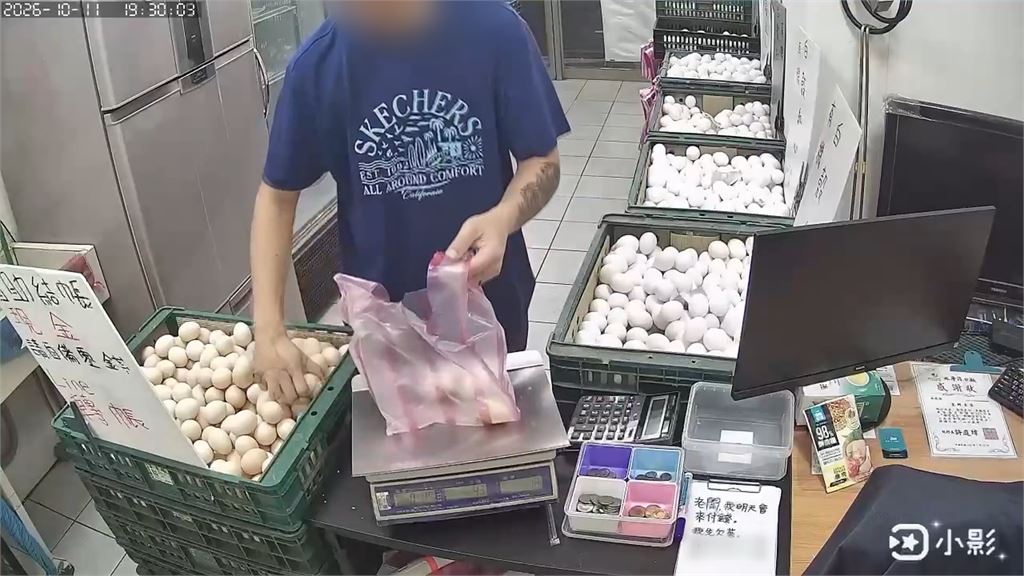 竊賊連續光顧無人蛋行偷蛋又偷錢　二次上門轉頭驚見老闆"原地嚇到"