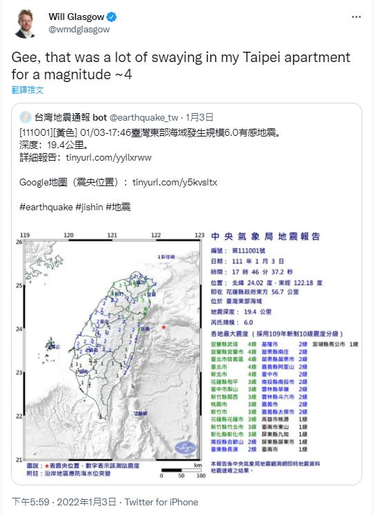 被「台灣第一震」嚇到！外媒記者反應超逗趣　炎P「紅到法國」被讚好神