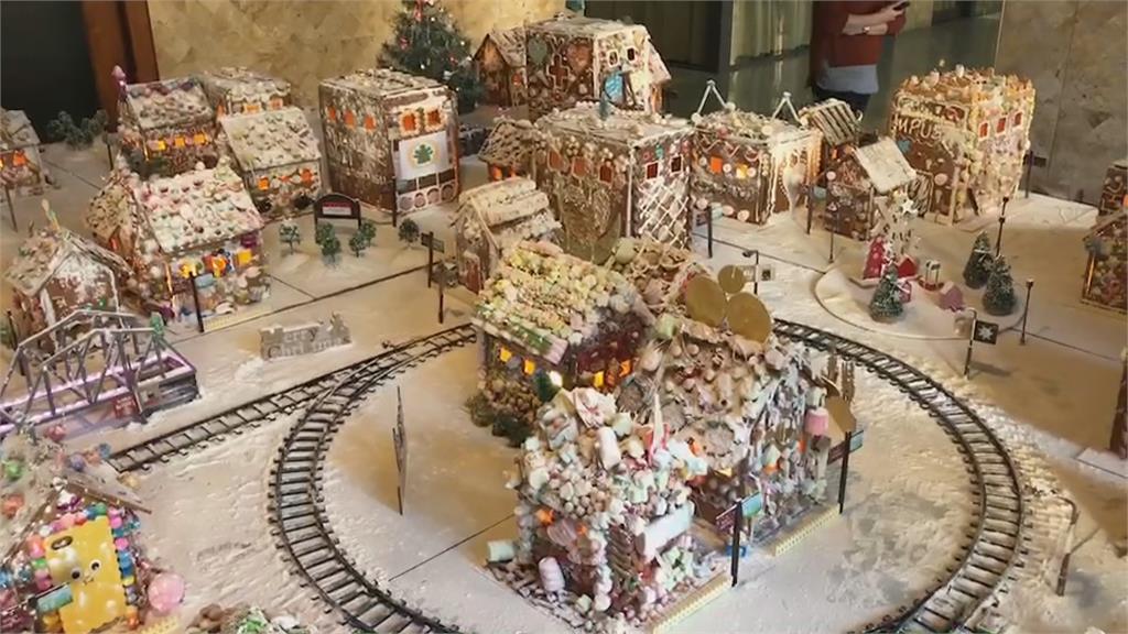 迎接耶誕！　教會用70棟薑餅屋打造「薑餅城市」