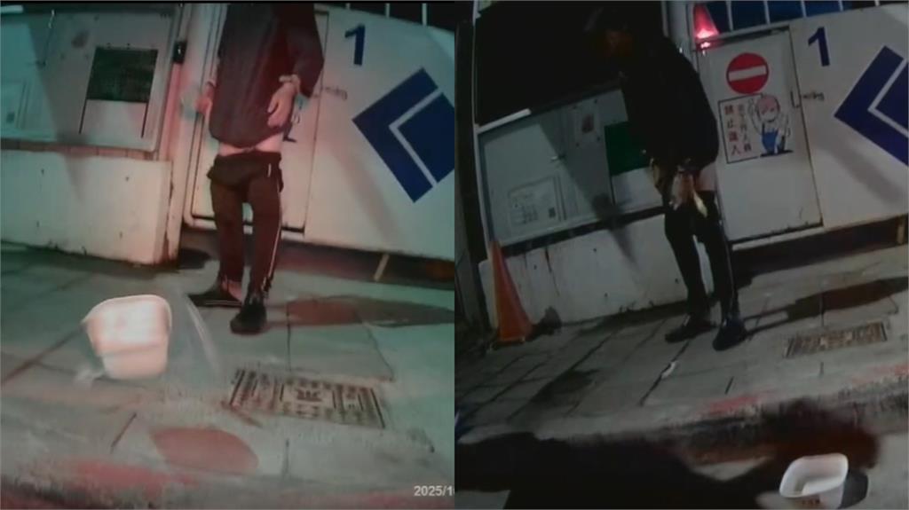 影/不只北車…台北深夜驚見「遊民褲子脫一半」大街侵犯女子!機車情侶急制止