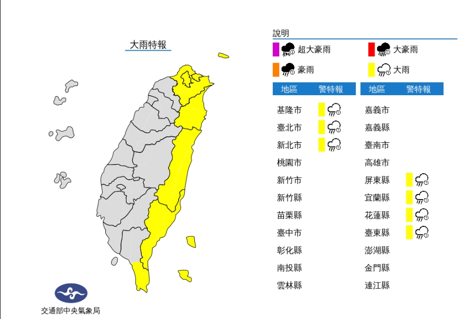 共伴效應持續影響！全台7縣市防雨彈　林嘉愷曝「陽光露臉」時間點