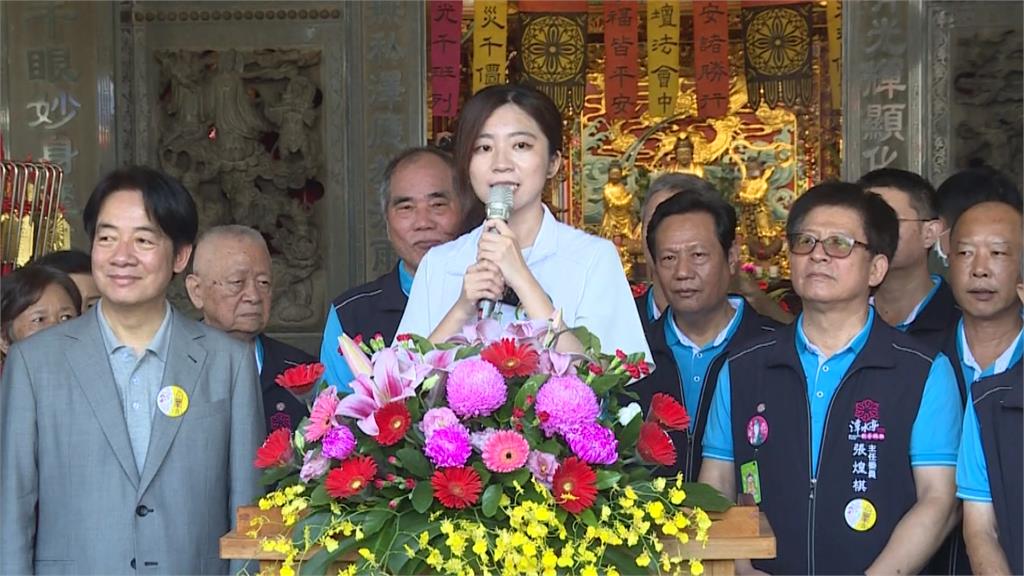 賴清德南下台中支持者喊「凍蒜」　最強母雞！攜手謝子涵走遍第三選區