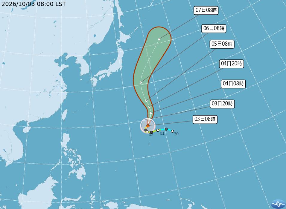 快新聞／又變天了？「這天」開始明顯降溫轉濕涼　彩雲颱風最新動向曝