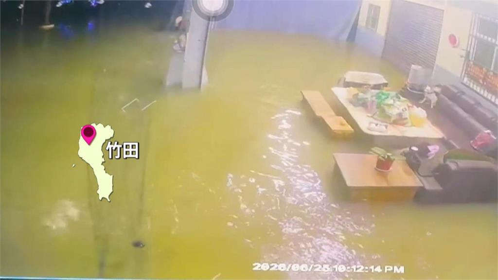 連夜豪雨釀嚴重淹水　萬丹住戶受困、竹田民眾「救車失敗」