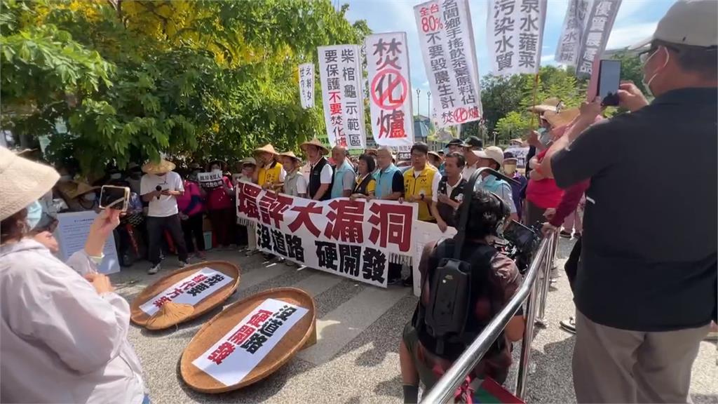沒聯外道路焚化爐怎運作? 名間鄉自救會「跳桌抗議」