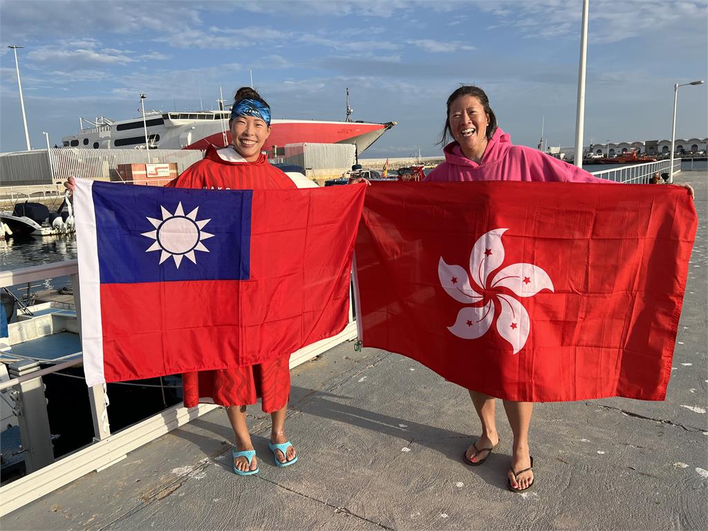 帶「國旗」泳渡直布羅陀海峽成台灣女子第1人　許汶而力拚橫渡英吉利海峽夢想