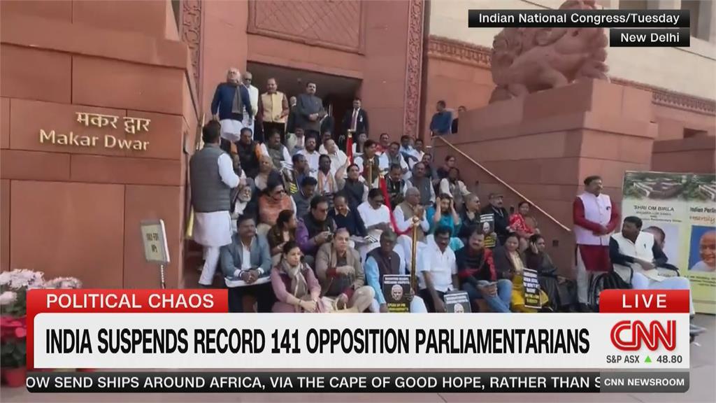 印度國會大動盪！141名反對派議員遭停權　執政黨遭質疑　要「無阻力」通過爭議法案