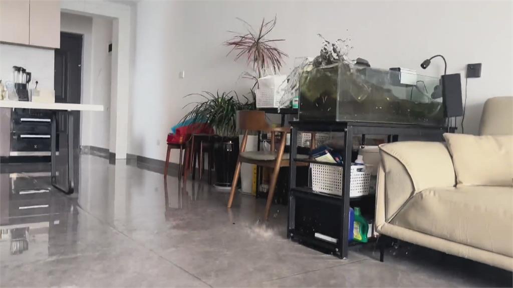 緬甸強震! 雲南"劇烈搖晃" 魚缸水如海嘯溢出