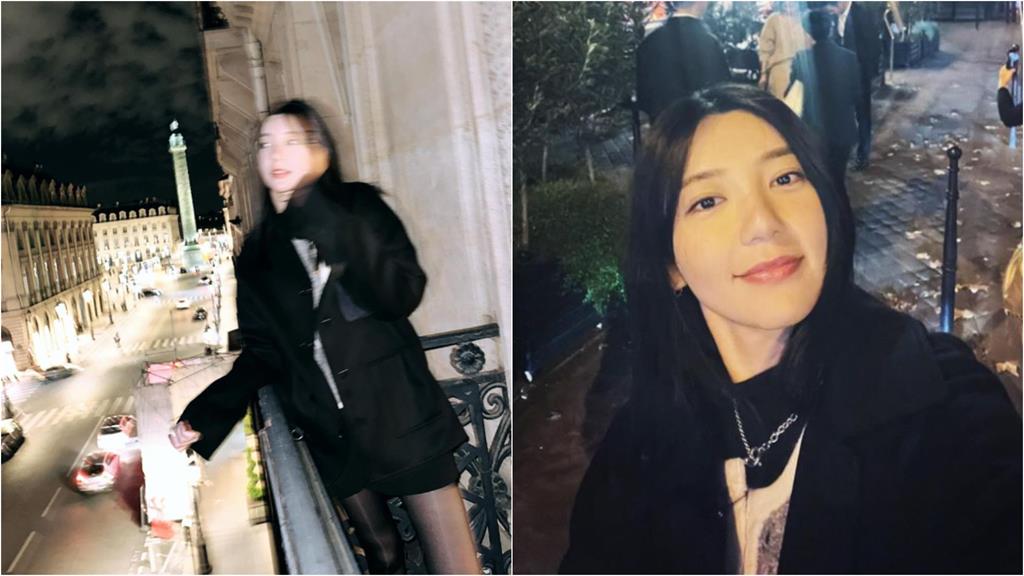 郭雪芙夜遊巴黎「下身忘換季」!美腿只剩薄薄1層禦寒…4萬人被逼瘋:黑絲芙