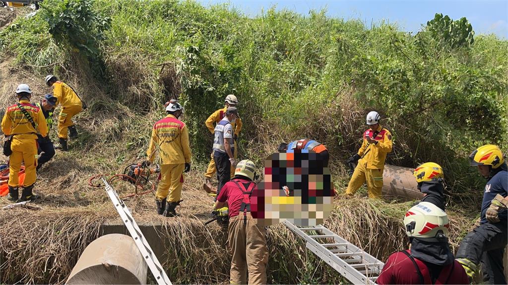 國三拖板車衝下邊坡　駕駛OHCA送醫搶救