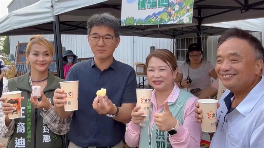 劉建國拋雲林「老少週週喝鮮乳」　張嘉郡首場廟口開講