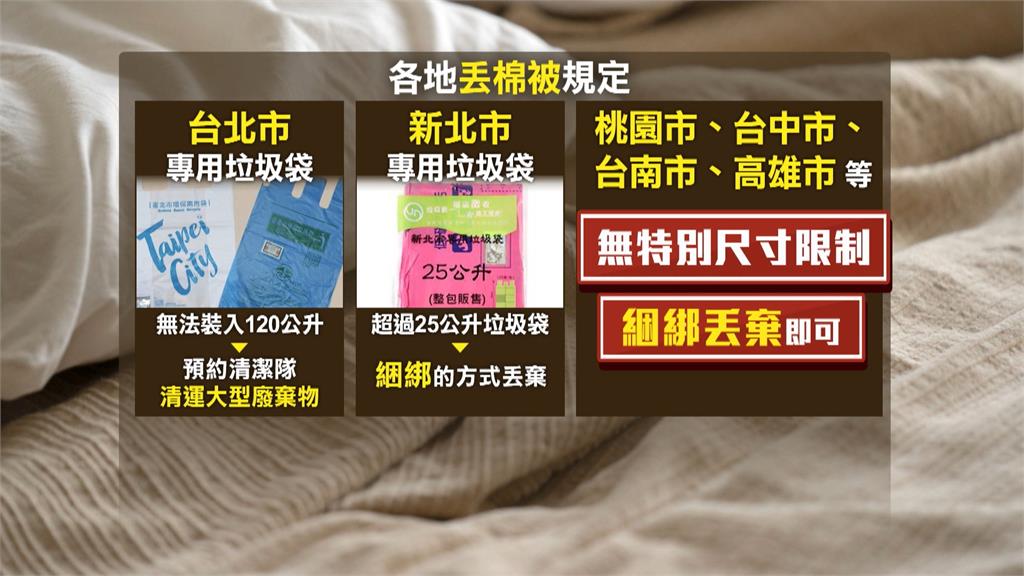 台東人丟棉被好困難! 扔棄尺寸不合規垃圾車拒收