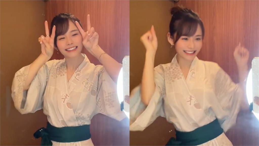 櫻花妹穿日式浴衣「扭腰跳舞」　13秒影片曝35萬人看暈：畫面太美！