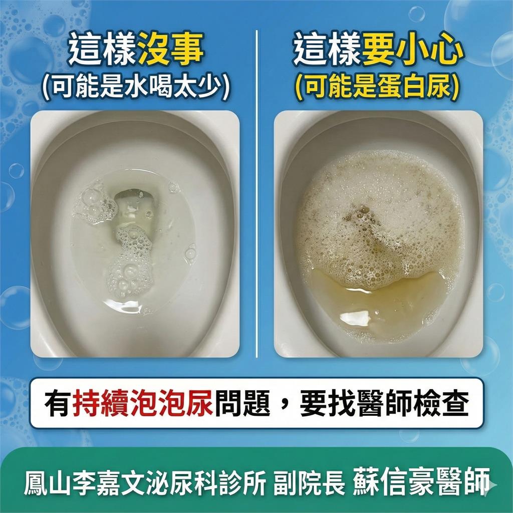 男一早尿尿「啤酒泡沫」以為是腎病！檢查竟發現「小蝌蚪」醫揭背後警訊