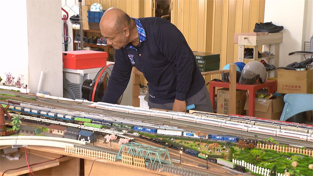 阿公疼孫打造「迷你鐵道園區」　縮小150倍巧奪天工
