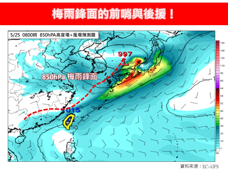 快新聞/梅雨鋒面移入時間曝! 專家揭影響:前哨與後援將再度聯合作戰