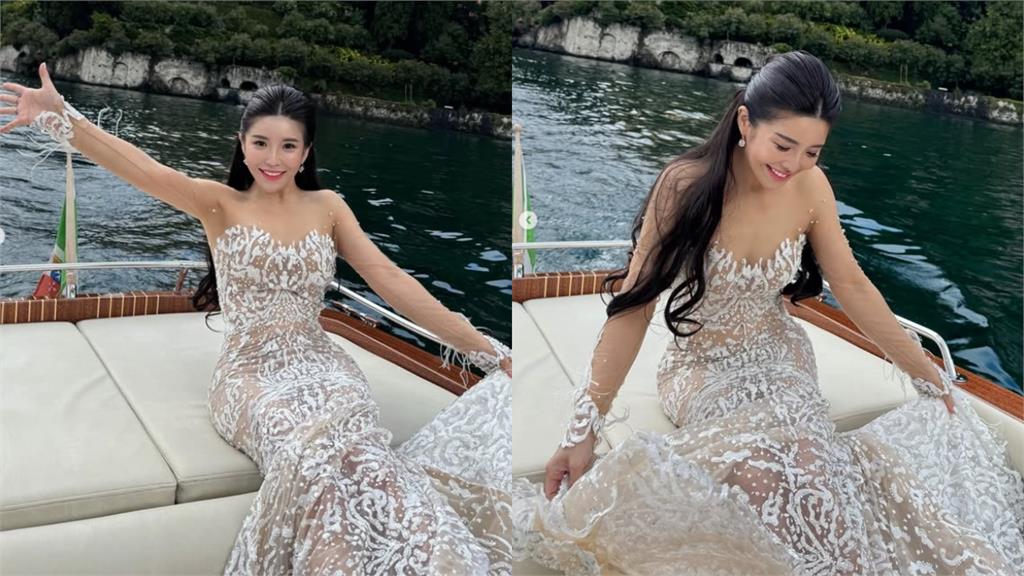壯壯頂低溫「雪白薄紗」全透視!趴遊艇秒變「超兇美人魚」粉瘋喊:暈船了!
