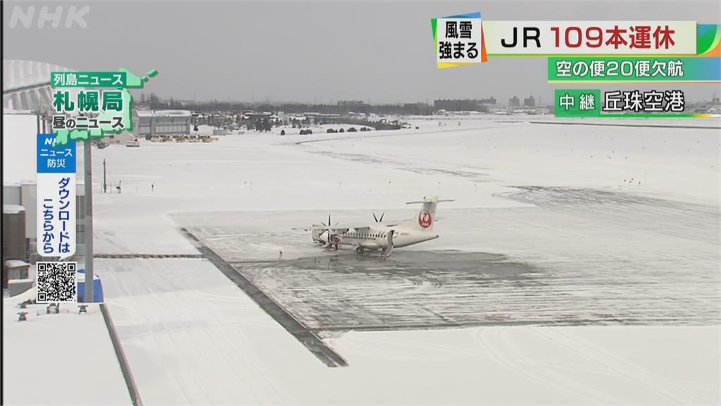 風雪亂交通！　北海道109班列車停駛.貨運物流延遲