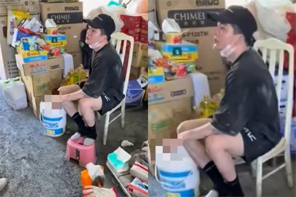孫生當花蓮鏟子超人遭流出「躲物資站抽菸」被罵爆！八炯不忍「逆風喊23字」網炸鍋