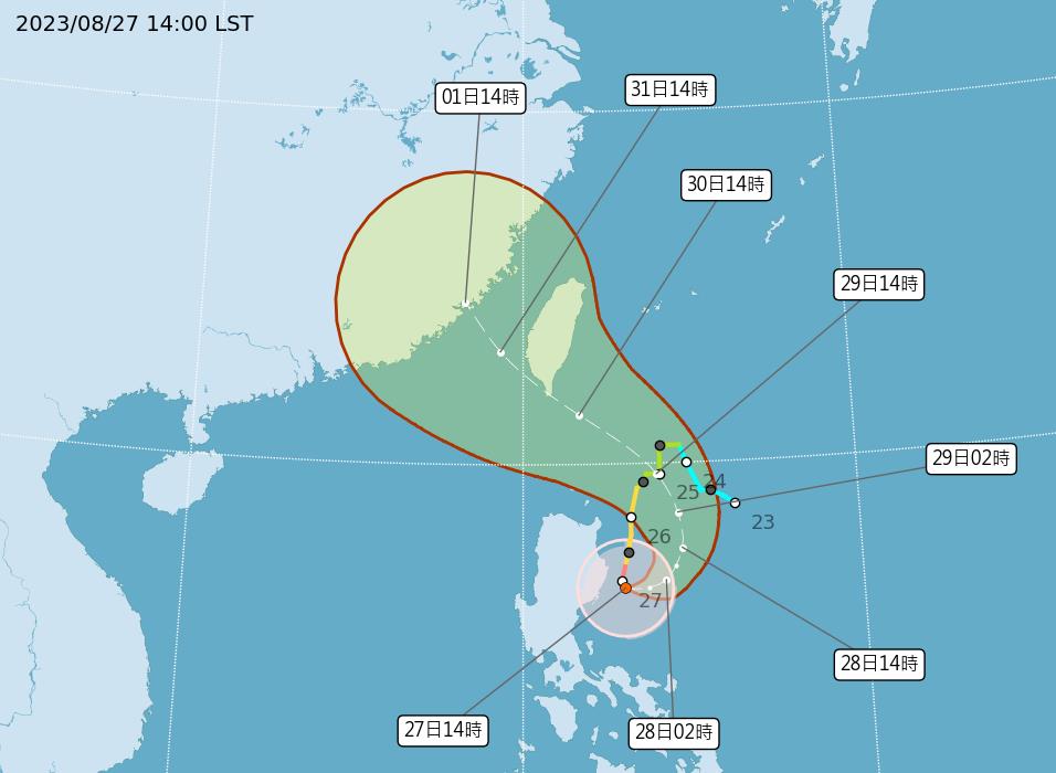 快新聞／強颱蘇拉「這2天」最靠近台灣　1圖看最新移動路徑