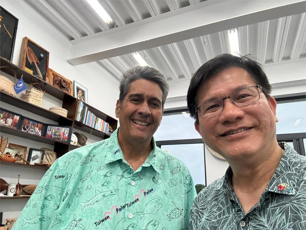 快新聞／25年邦誼篤睦！林佳龍率榮邦經貿團抵達帛琉　感謝惠恕仁伉儷設宴款待