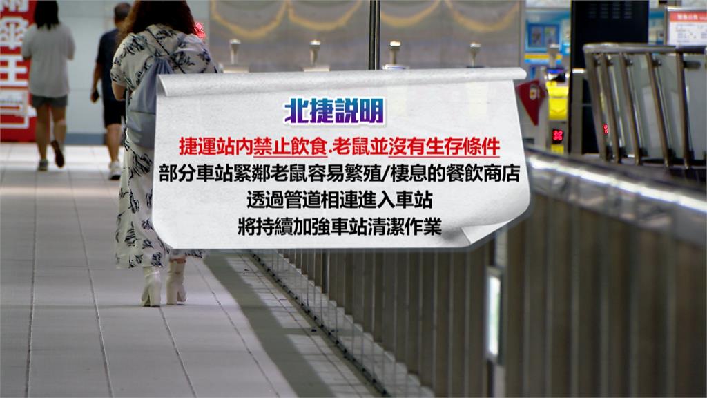 北捷松山站成「鼠」期樂園? 疑從夜市連通管進入車站