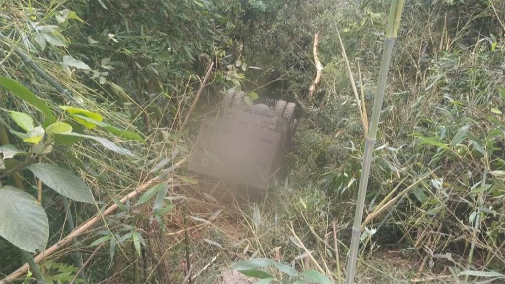 南投砂石車翻落20米深山谷　61歲駕駛不幸罹難