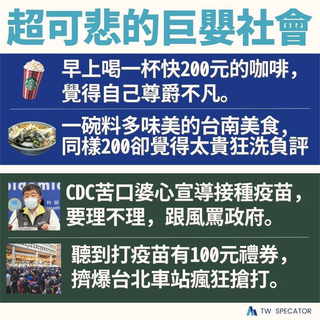 快新聞／台灣「3景象」雙標人超多　招名威轟：超可悲得巨嬰社會