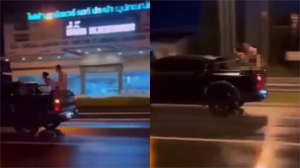 有影／普吉島公路上演速度與激情！男女站後車廂「全裸激戰」畫面瘋傳