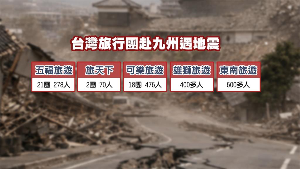 熊本7.1強震多航班取消　台旅行社暑假遊客近2千人皆平安