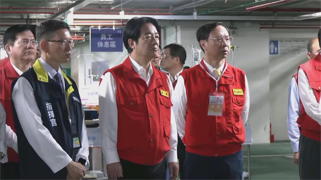 快新聞／賴清德現身雙和醫院！視導城鎮韌性演習　美國在台協會處長也現身