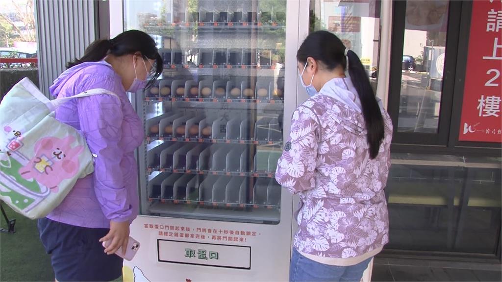 全台唯一雞蛋自動販賣機在這裡 蛋掉下來不會破掉!民眾稱奇