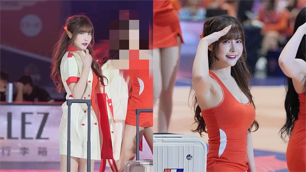 啦啦隊女神化身「最美空姐」!突脫制服「大眼睛」藏不住粉絲:賺爛