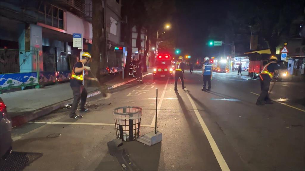 北市計程車闖紅燈.逆向　5車連環撞.9人傷