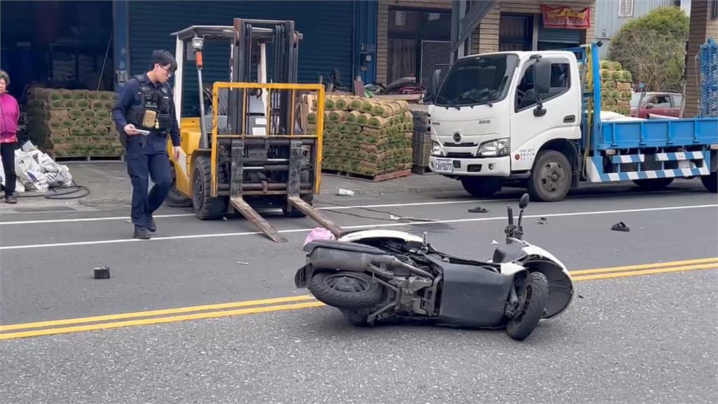 機車騎士直撞堆高機一度OHCA　醫檢師路過即刻救援搶回一命