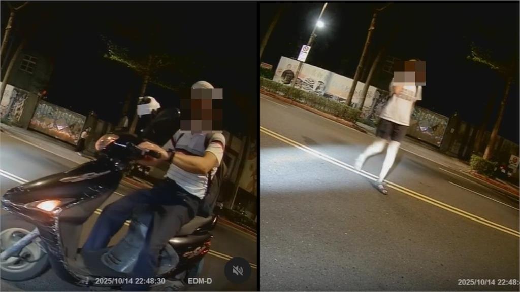 影/不只北車…台北深夜驚見「遊民褲子脫一半」大街侵犯女子!機車情侶急制止