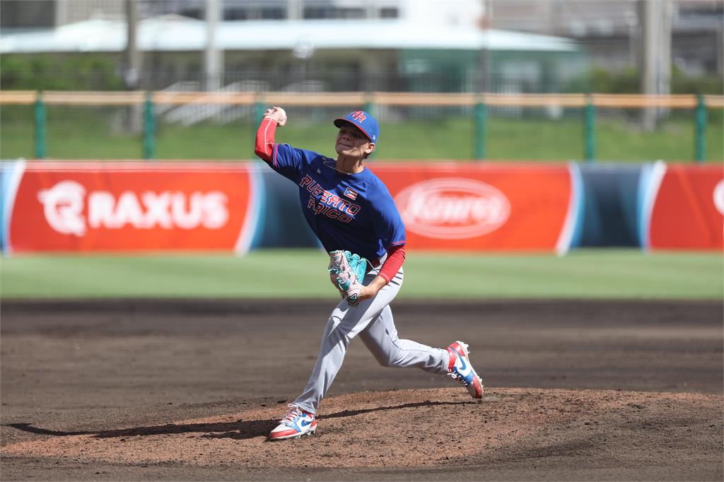 棒球(影)／陳世展、賴謙凡聯手完封波多黎各　U18超級循環賽台灣奪首勝