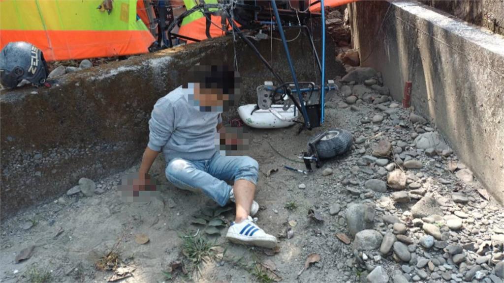 屏東高樹滑翔翼失控墜落鳳梨田　51歲駕駛頭部受傷送醫