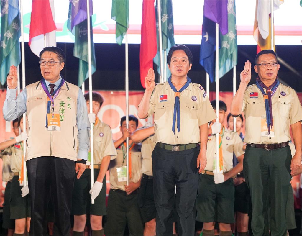 全國童軍大露營睽違6年登場　「總會會長」賴清德穿童軍制服共襄盛舉