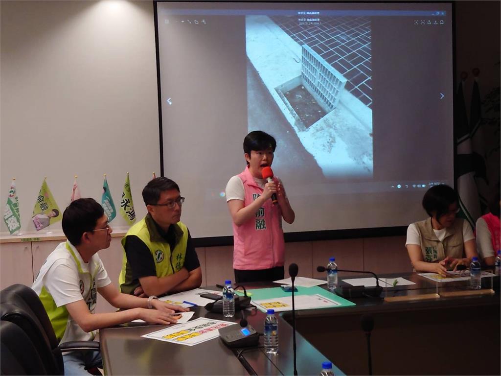 快新聞/扯!台中水溝遭塑膠板封死淪擺飾 議員怒轟盧秀燕市府監工失職
